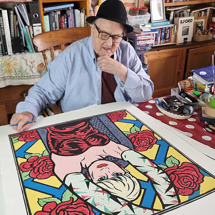Doug Kemp reviewing Rose Nightclub Singer artwork print